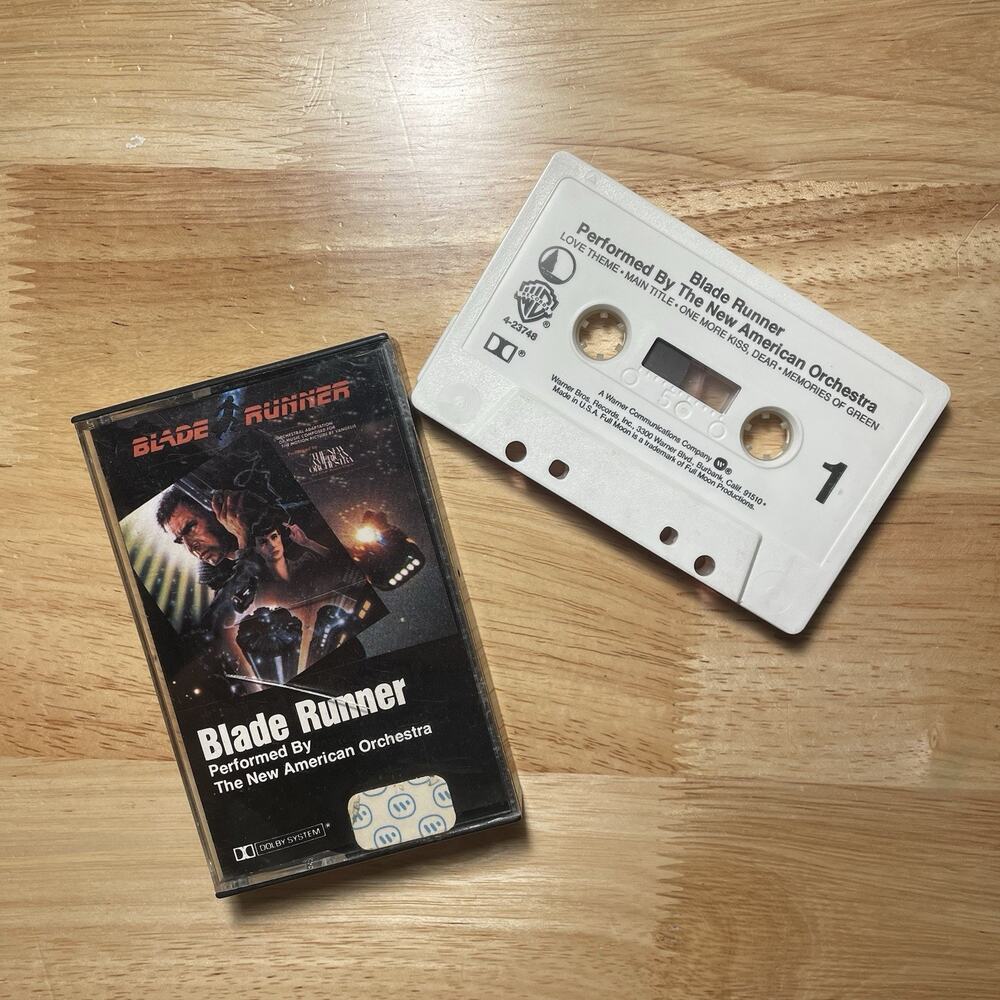 Blade Runner Cassette Tape, 1982 Vangelis Perfomed by New American Orchestra
